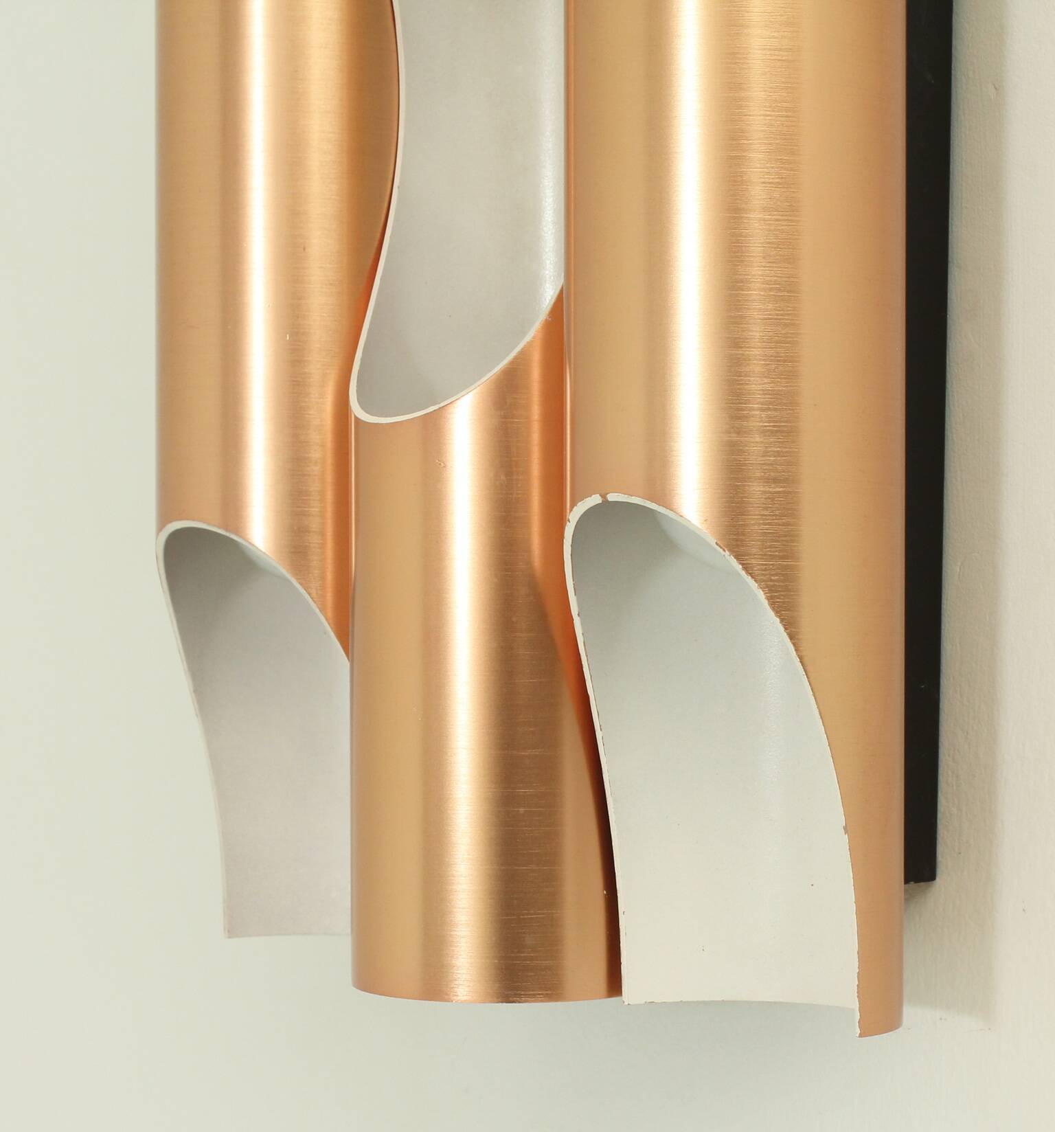 Triple Fuga wall light in copper by Maija Liisa Komulainen for Raak