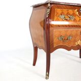 Commode bombée avec plateau en marbre, Ryden möbler AB, Nybro (Suède)