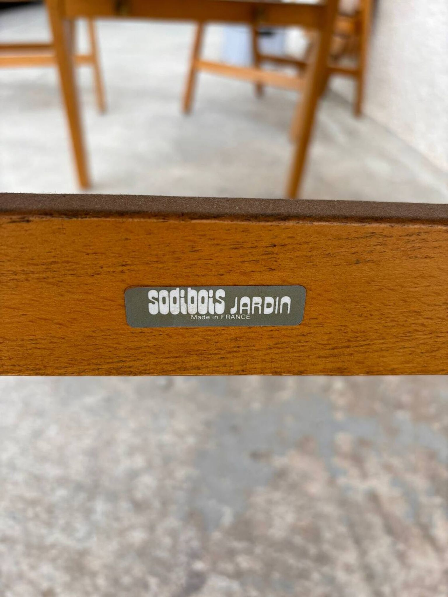Salon de jardin sodibois en bois ( orme )