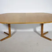 Mid Century Dining Table in Oak by Falster Furniture, 1970s