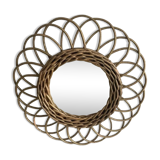 Wicker mirror