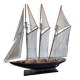 Large model of a three-masted ship, 105 cm x 100 cm x 20 cm.