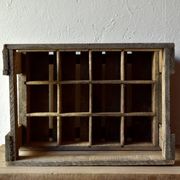 Old wooden rack for 12 bottles - Friko - Brasserie Frik - Belgium