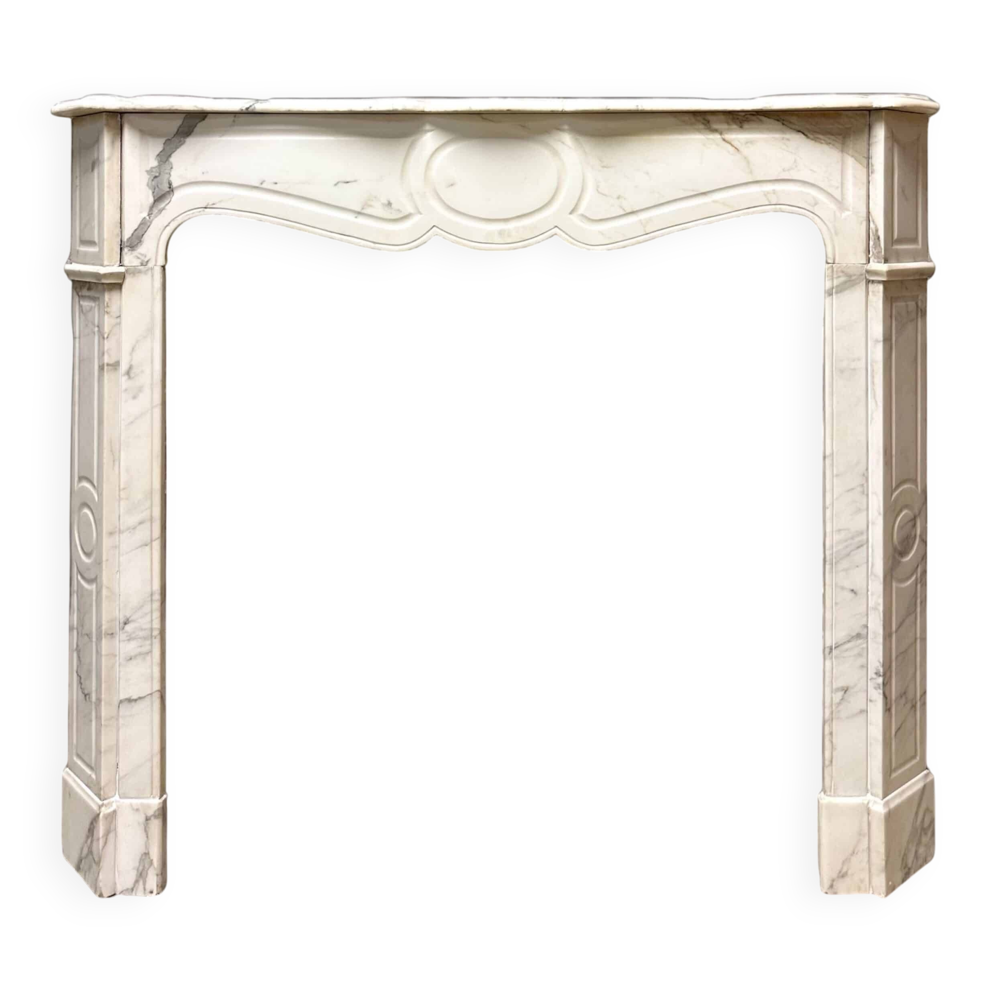 Louis XV style flat fireplace circa 1900