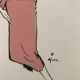 Illustration de mode 1957 par René Gruau