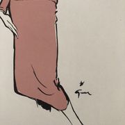 Fashion illustration 1957 by René Gruau
