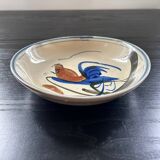 Plat ancien décor oiseau