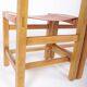 Set de 6 chaises en orme et cuir édition Maison Regain