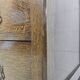 Antique chest of drawers on wheels with wood carving (key top drawer)