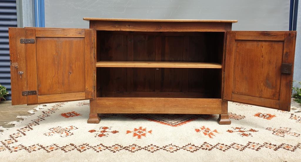 Norman countryside buffet in solid cherry wood nineteenth