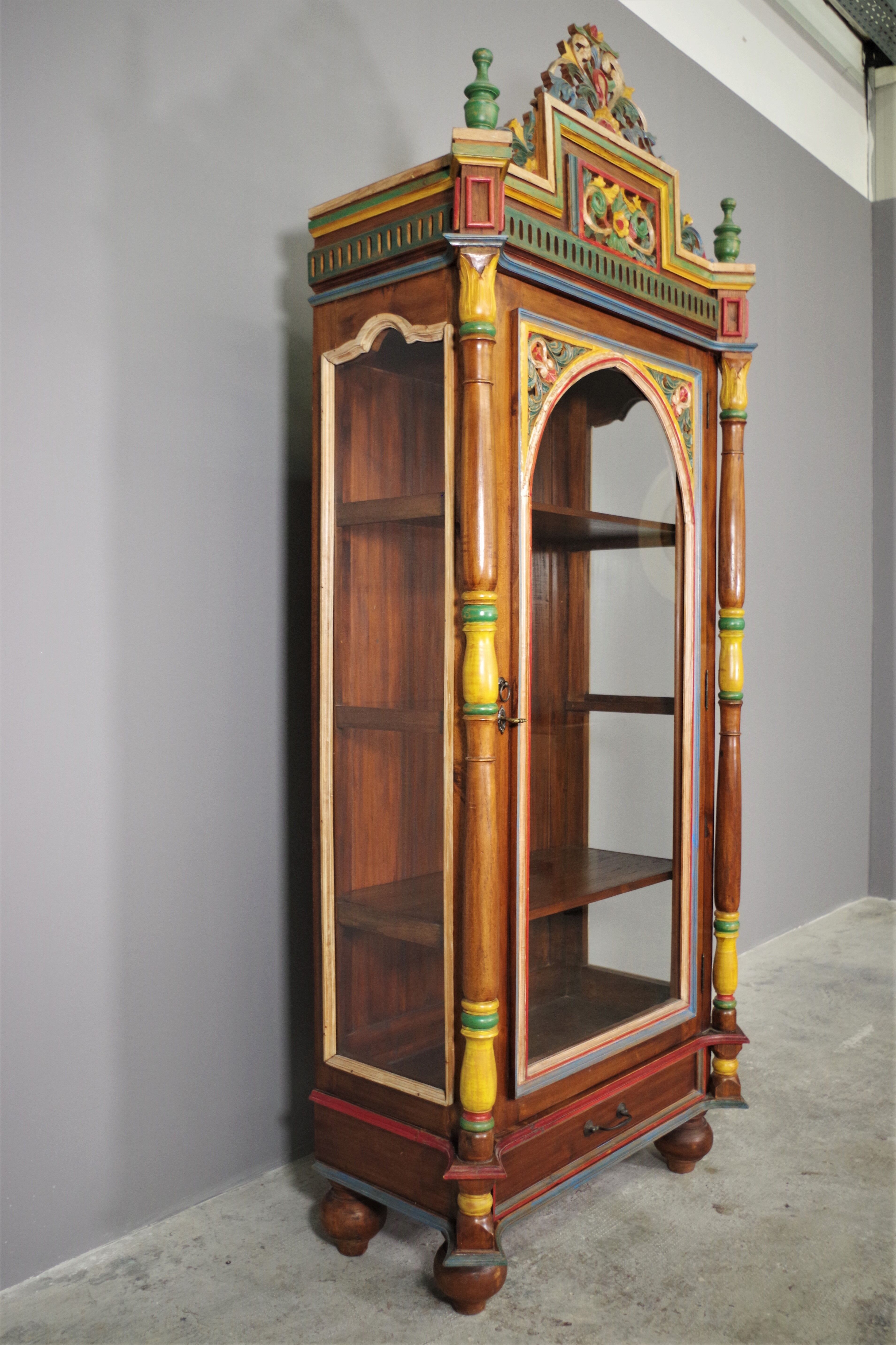 Carved wooden sideboard