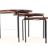 Round nesting tables 'Eindhoven' mid century