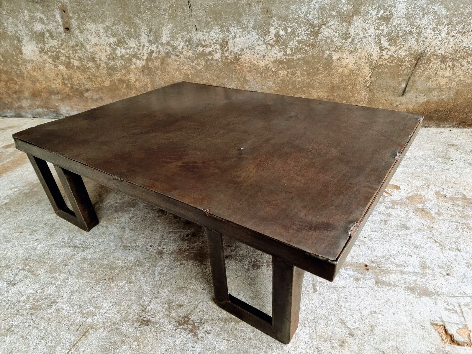Industrial coffee table pallet table blank steel