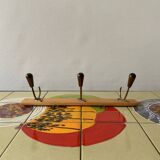 Vintage wall coat rack - 3 hooks