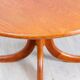 1970s solid teak dining table with Scandinavian design.