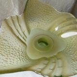 Empty fruit cup frost glass bag piece of contemporary shape 20 eme