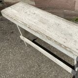 Small rustic fir farm bench
