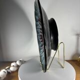 Longwy Tourmaline Platter, France, vintage 1960s, XL