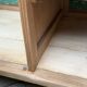 Parisian Art Deco wardrobe, renovated with raw wood.