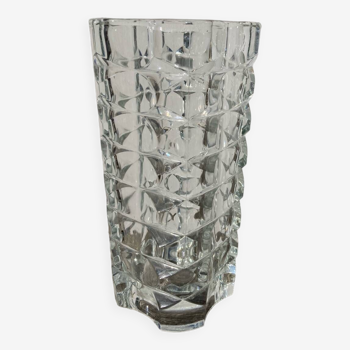 Grand vase verre transparent