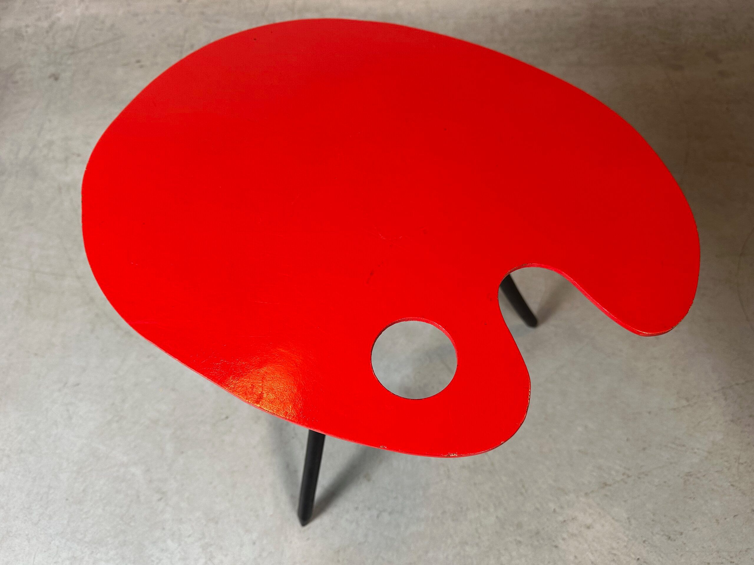 Vintage 'Expo 58' side table – Bois Manu – Lucien De Roeck