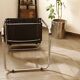 Mart Stam Style Cantilever Chairs – S34 Inspired, Chrome Frame, Leather Uph