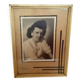 Old photograph of woman with jewelry