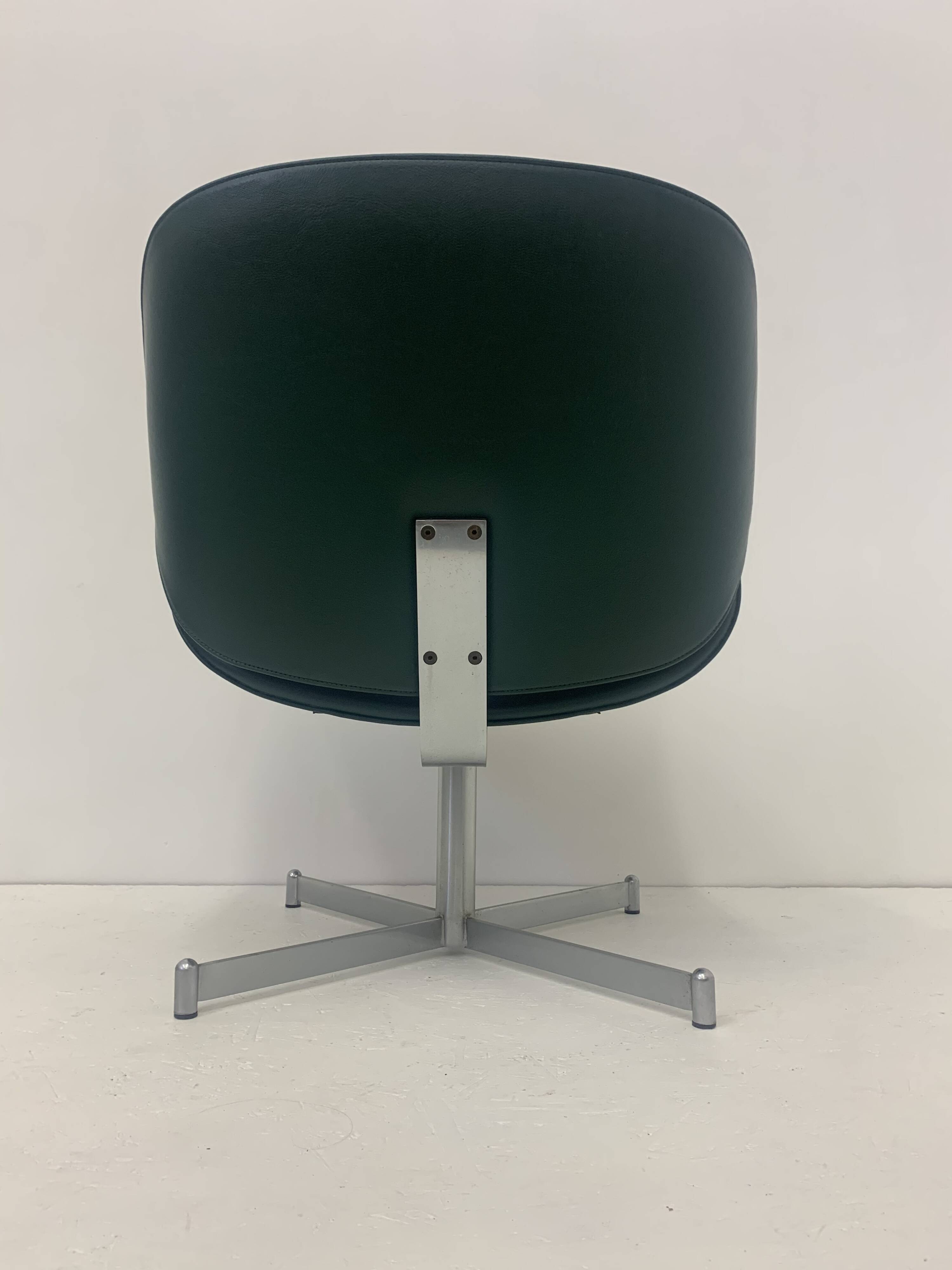 Mid-Century Artifort Geoffrey Harcourt lounge chair ‘Exquis’ , dark green ,