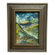 Mid-Century Oil on Panel “View” by Stig Allan,  Signed & Framed– 34 × 28 cm
