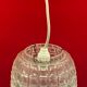 Chandelier Plexi/plastic lampshade with vintage geometric optical effect