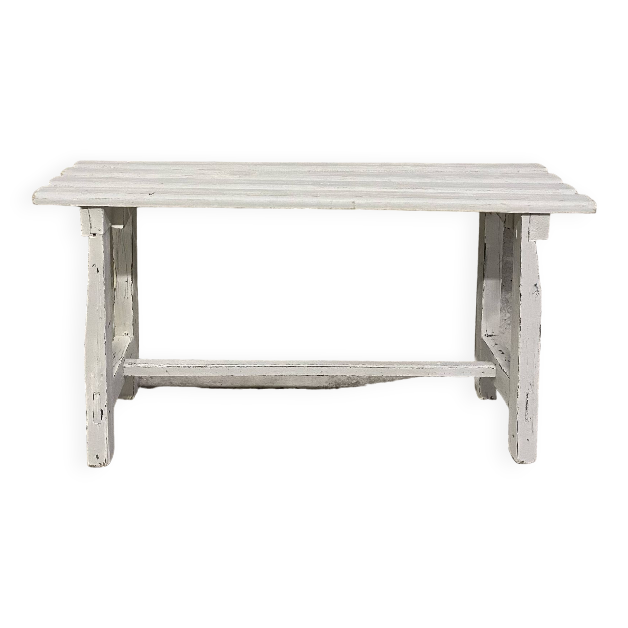 Weathered wooden bench