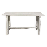 Weathered wooden bench