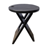 Roger Tallon black Suzy folding stool
