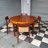 Table extensible en teck vintage