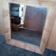 Miroir epais bois brut naturel 82/72cm - 1940