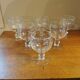 Lot de 6 verres à pied vintage bullés Biot