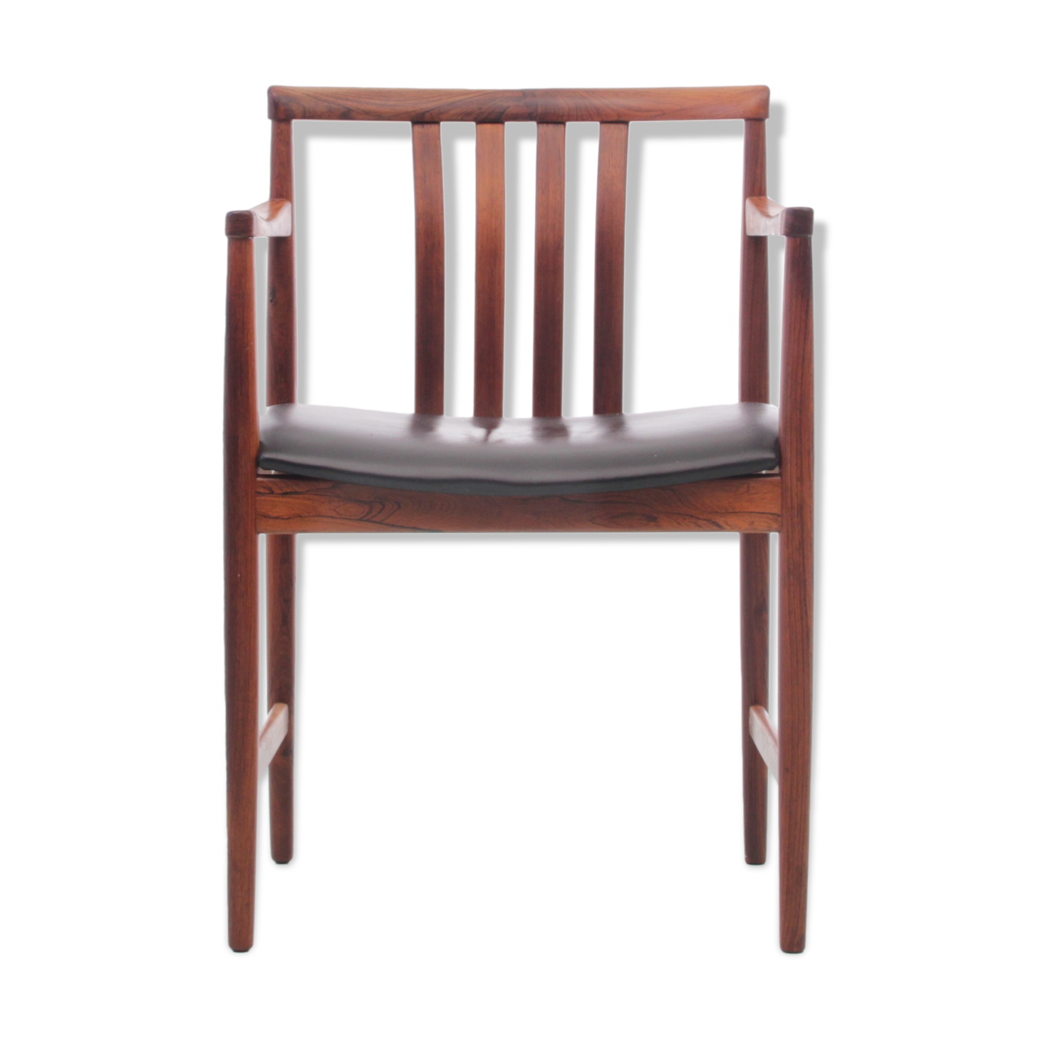 Scandinavian office chair in Rio rosewood