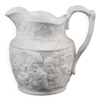 Small winemaker porcelain pitcher