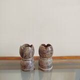 Alabaster candle holder