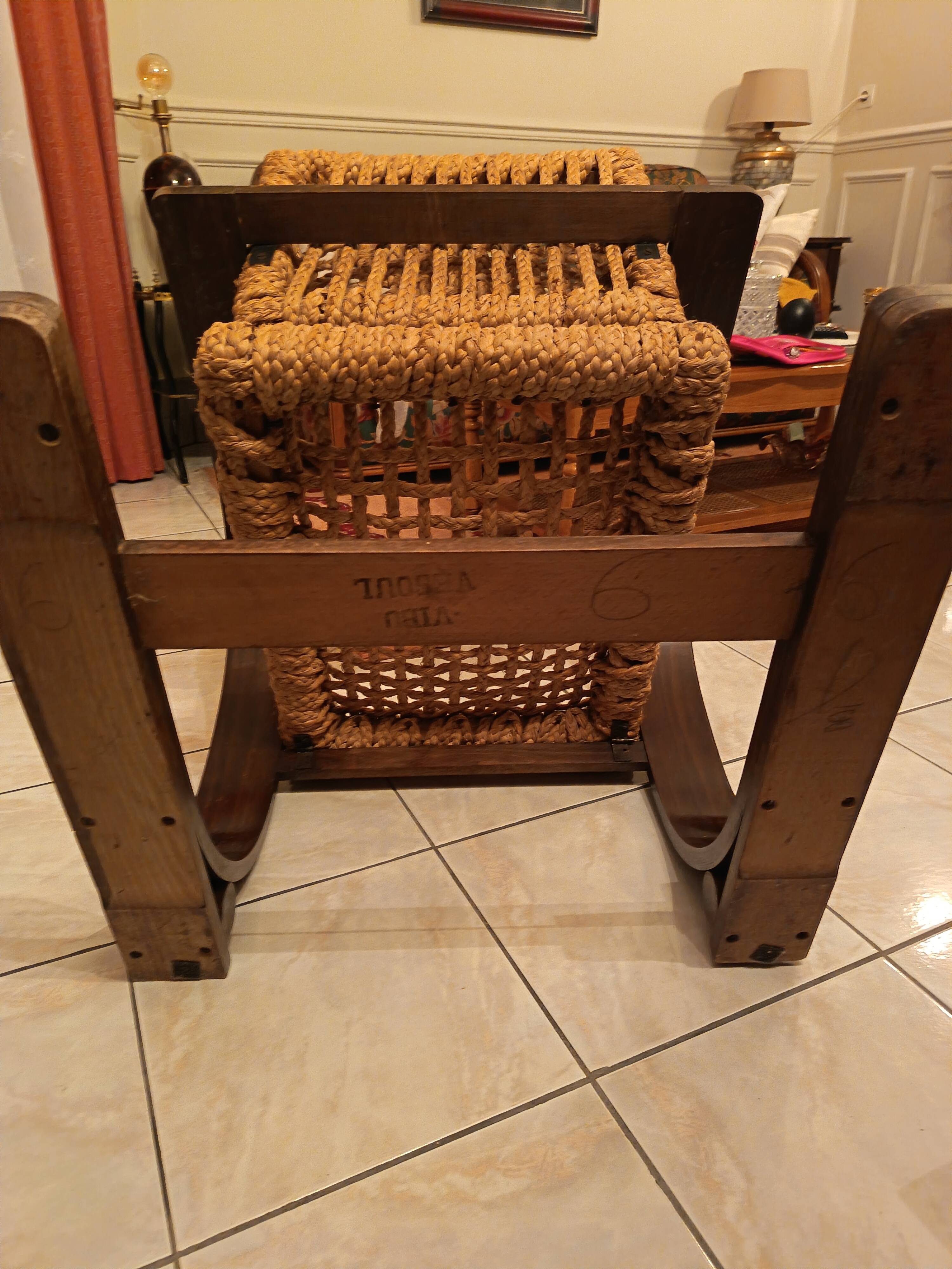 Audoux&Minet armchair Vibo Vesoul 1940s