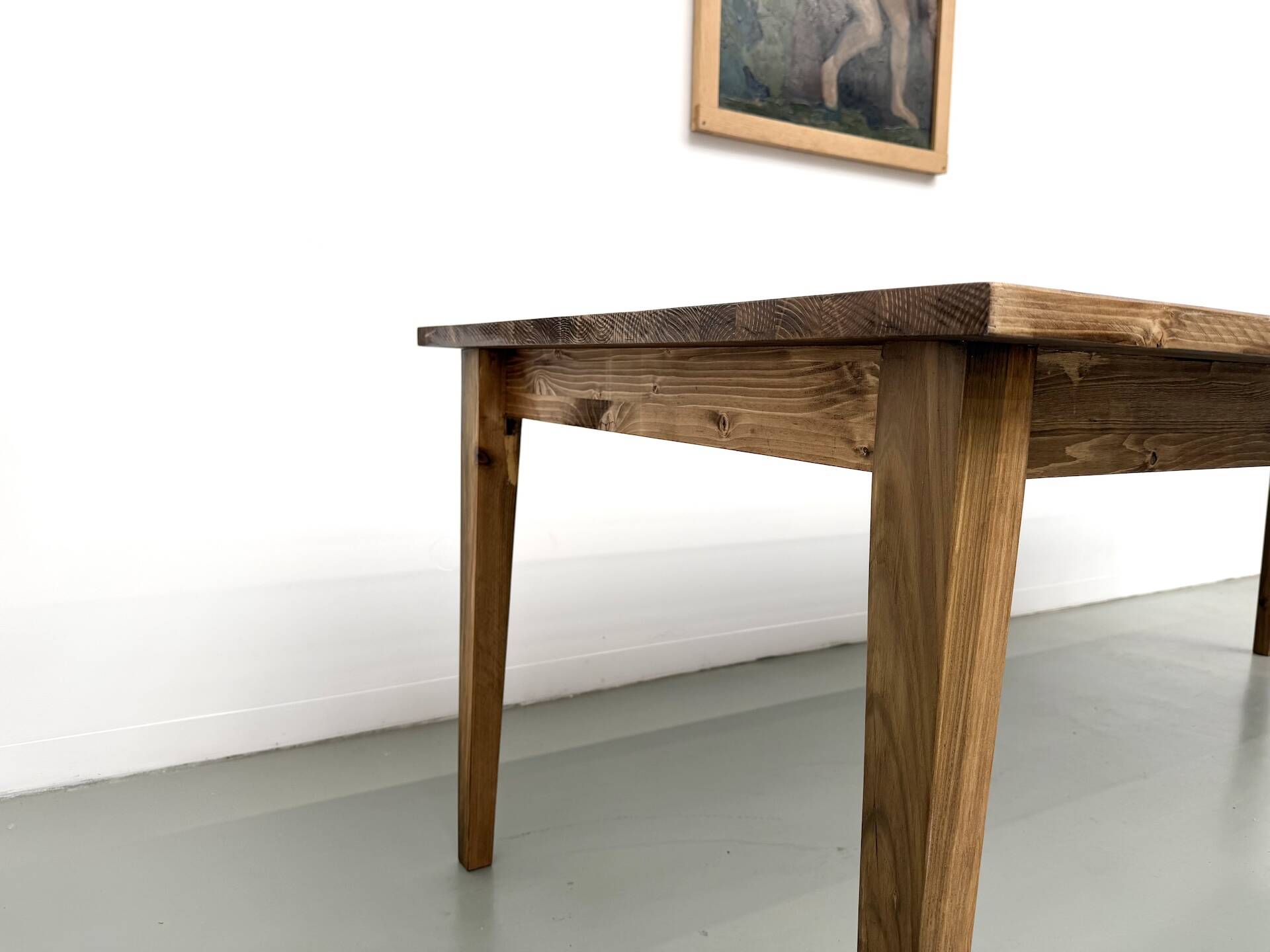 Contemporary farmhouse table, 240 cm