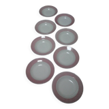 8 Badonviller soup plates