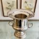 Silver-plated metal champagne bucket ice bucket