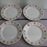 Set of 4 flat plates
