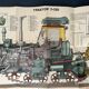 Tractor Poster Original Vintage 1980's Soviet Russian USSR Poster Instructional Wall Sheet