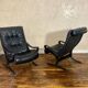 Pair of vintage Westnofa Siesta armchairs by Ingmar Relling 1960.