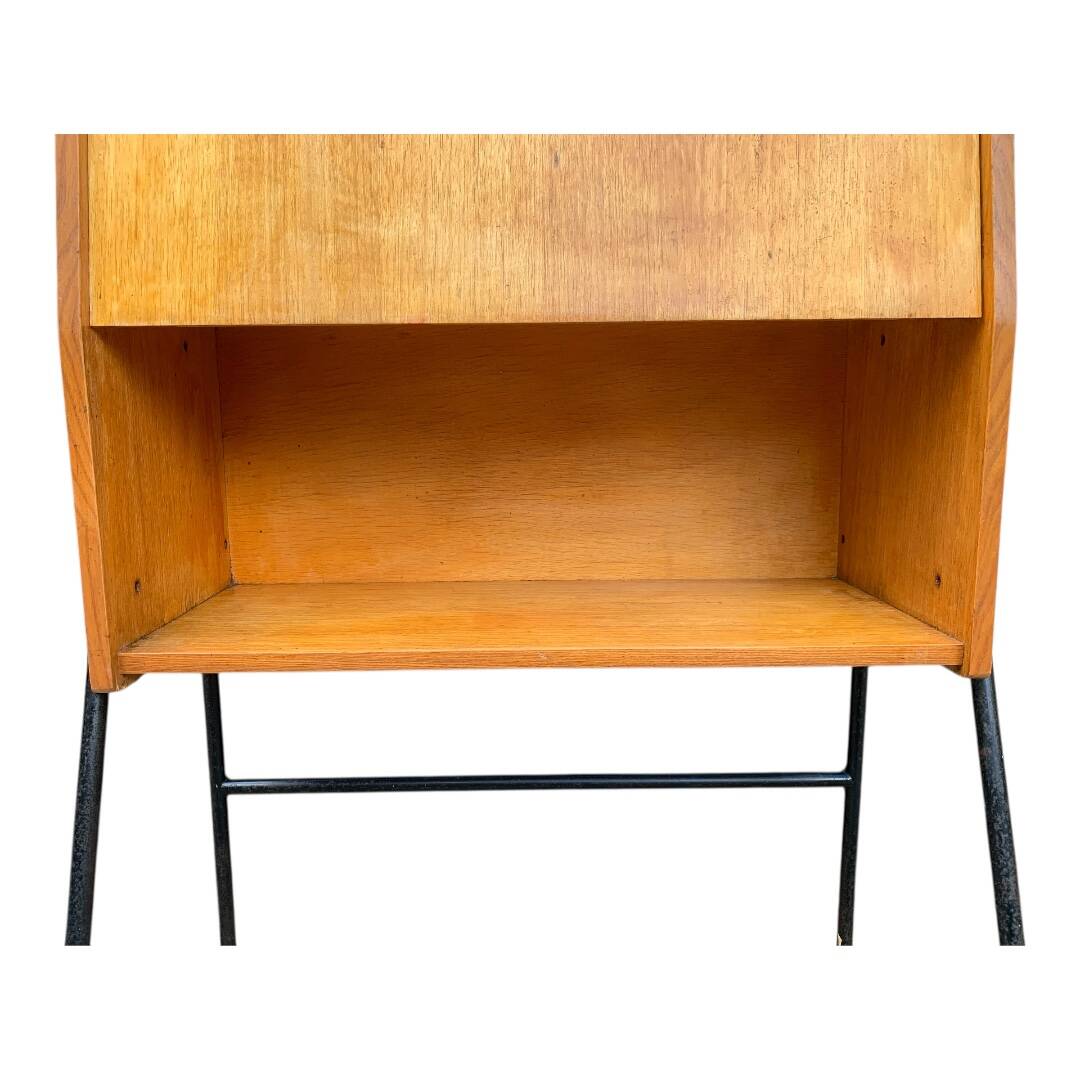 Vintage 1950s asymmetrical wall-mounted secretary desk