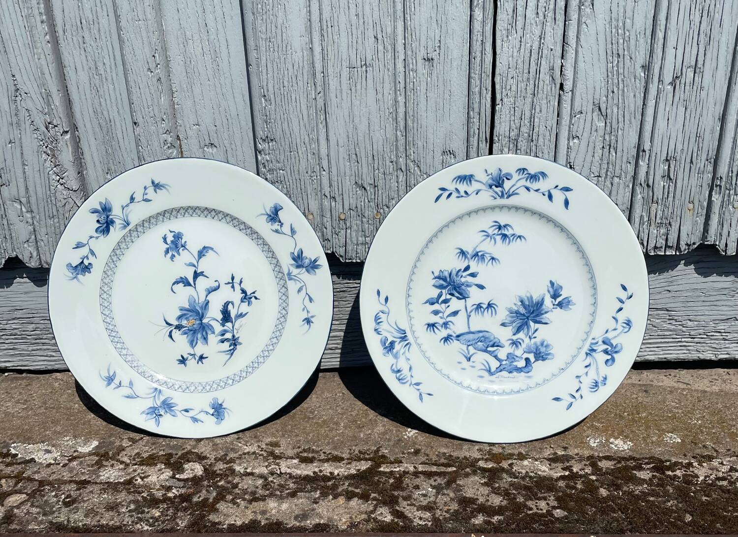 Two 18th century porcelain plates from the East India Company