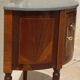 Antique half moon console-chest made by fils d'alfred wimphen in marquetry 2 drawers