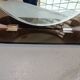 Smoked glass bathroom mirror, Italian design, 1980s.